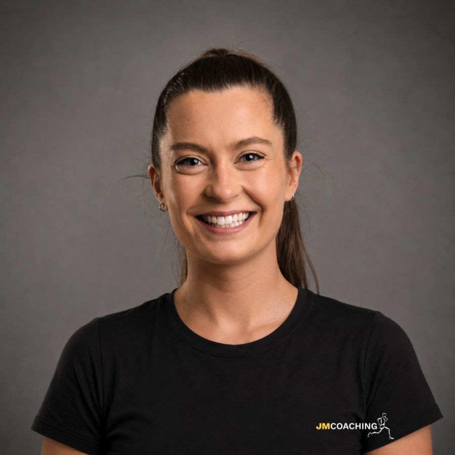 Izzy Fry, online running coach at JM Coaching, British international cross-country and road runner