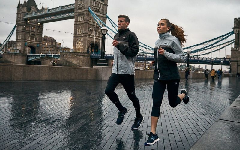 Runner on a relaxed conversational easy run, building the marathon engine between harder sessions