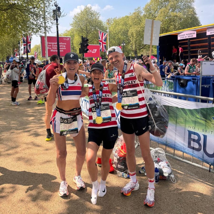 JM Coaching athletes competing at a road race, coached by Jonny Mellor's online running coaching team