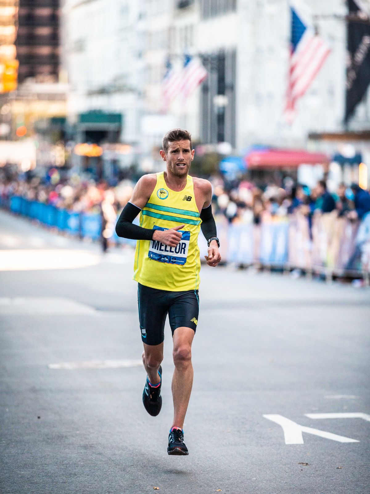 Jonny Mellor running the New York Marathon
