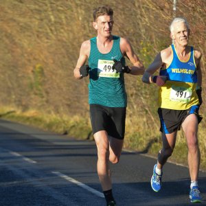 Michael Dunne in action at the Wilmslow 10k